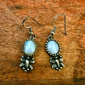 Vintage Native American - Carolyn Pollack Relios Blue Lace Agate Sterling Silver